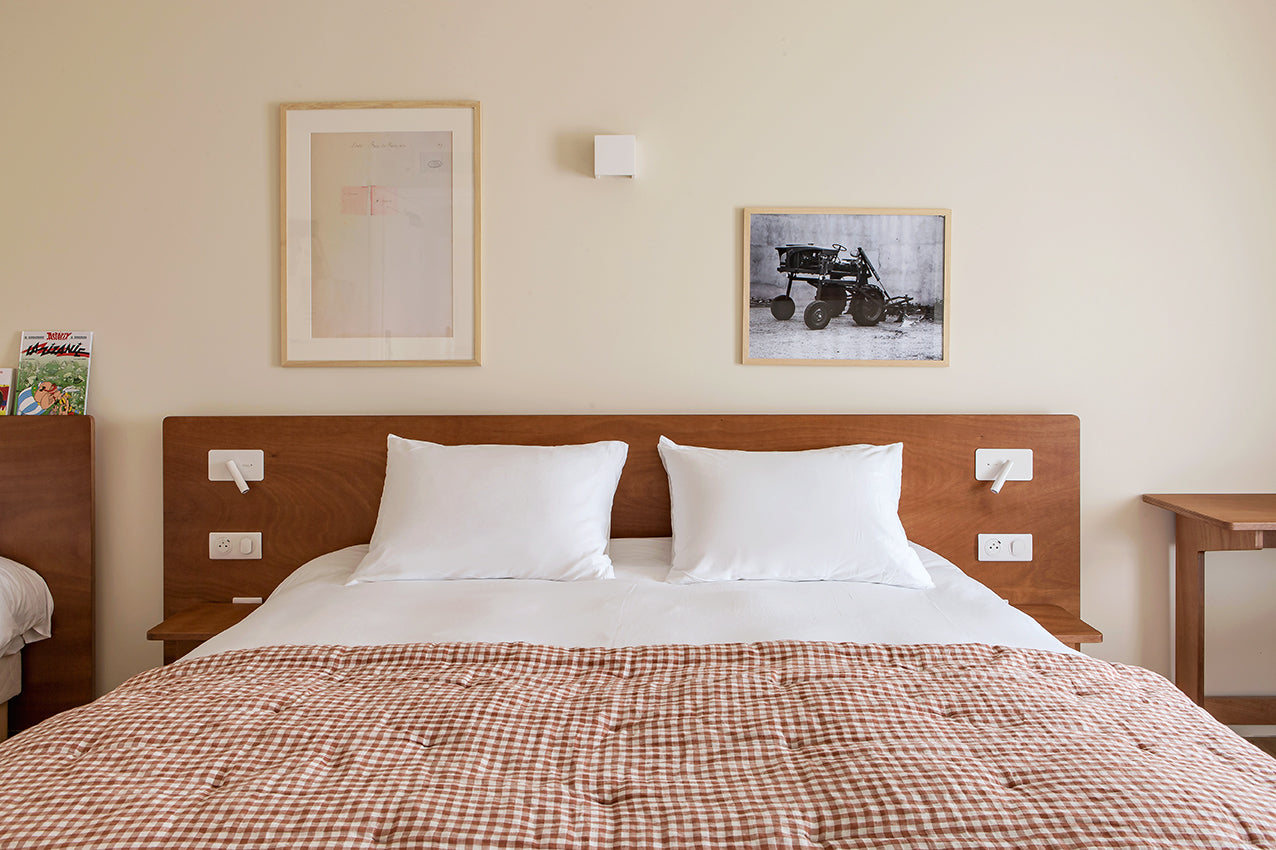 Lit et oreillers en plumes - Le Matelas Français